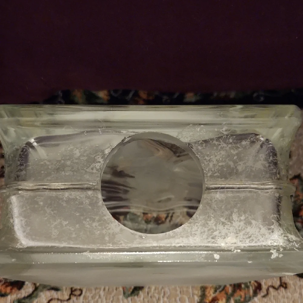 $40 Add On Cubed Frosted Glass Wolf Decor - Picture 11 of 11